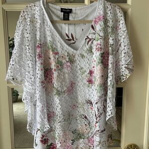 Women's Floral Lace Top